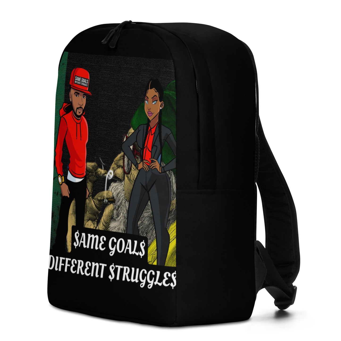 Same Goals Different Struggles Minimalist Backpack