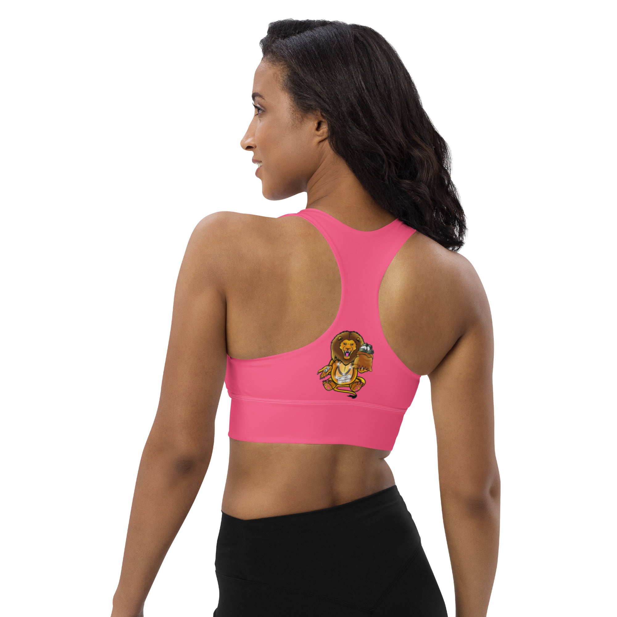 Same Goals Different Struggles Women’s Brink Pink Longline sports bra