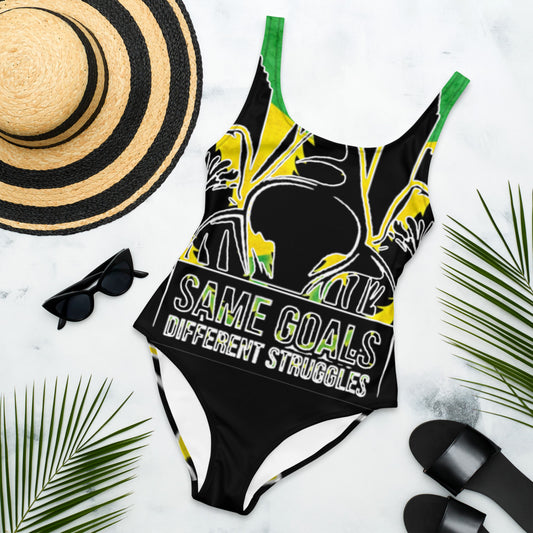 Same Goals Different Struggles One-Piece Swimsuit