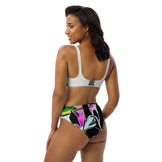 Same Goals Different Struggles Women’s Recycled high-waisted bikini