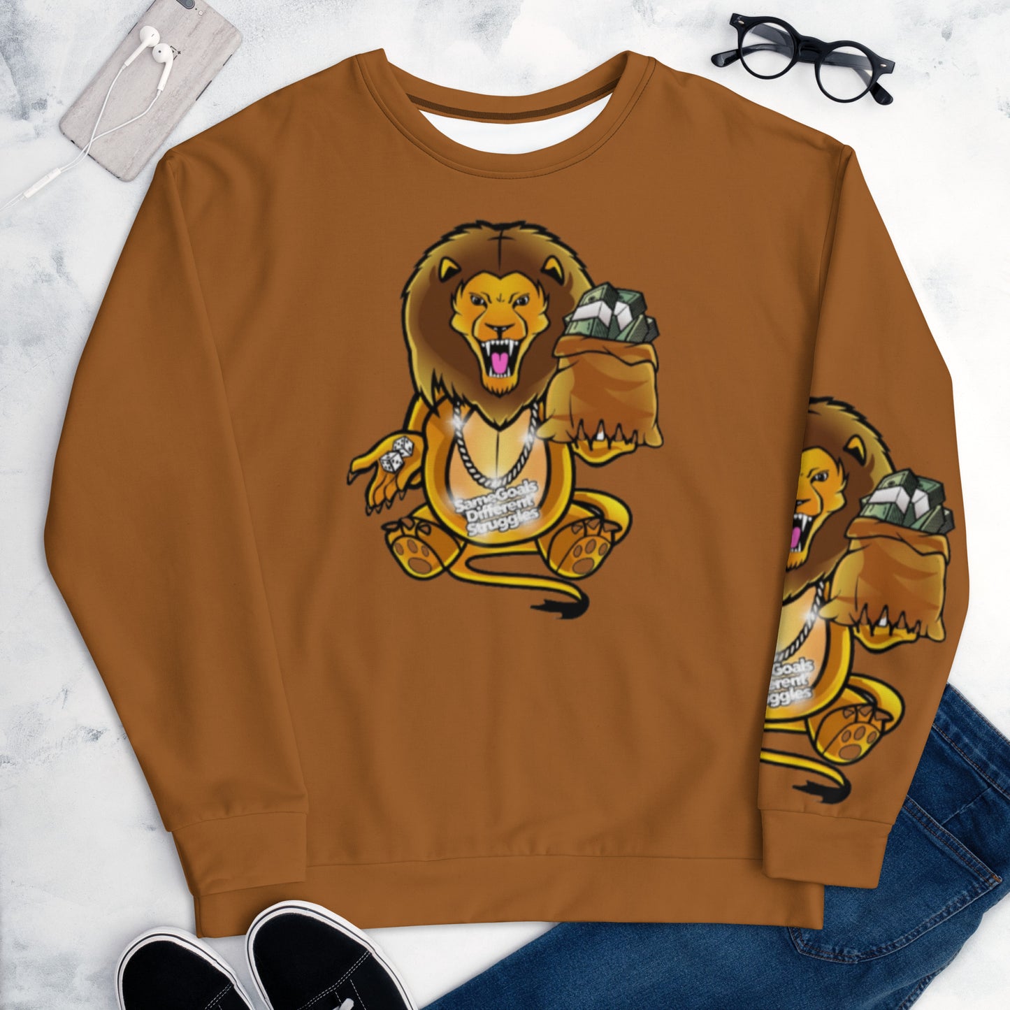 Same Goals Different Different Men’s Rich Gold Sweatshirt