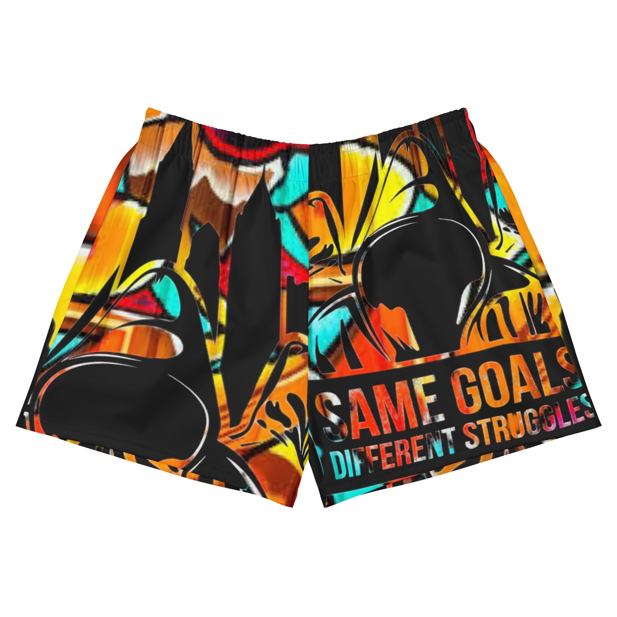 Same Goals Different Struggles Women’s Recycled Athletic Shorts