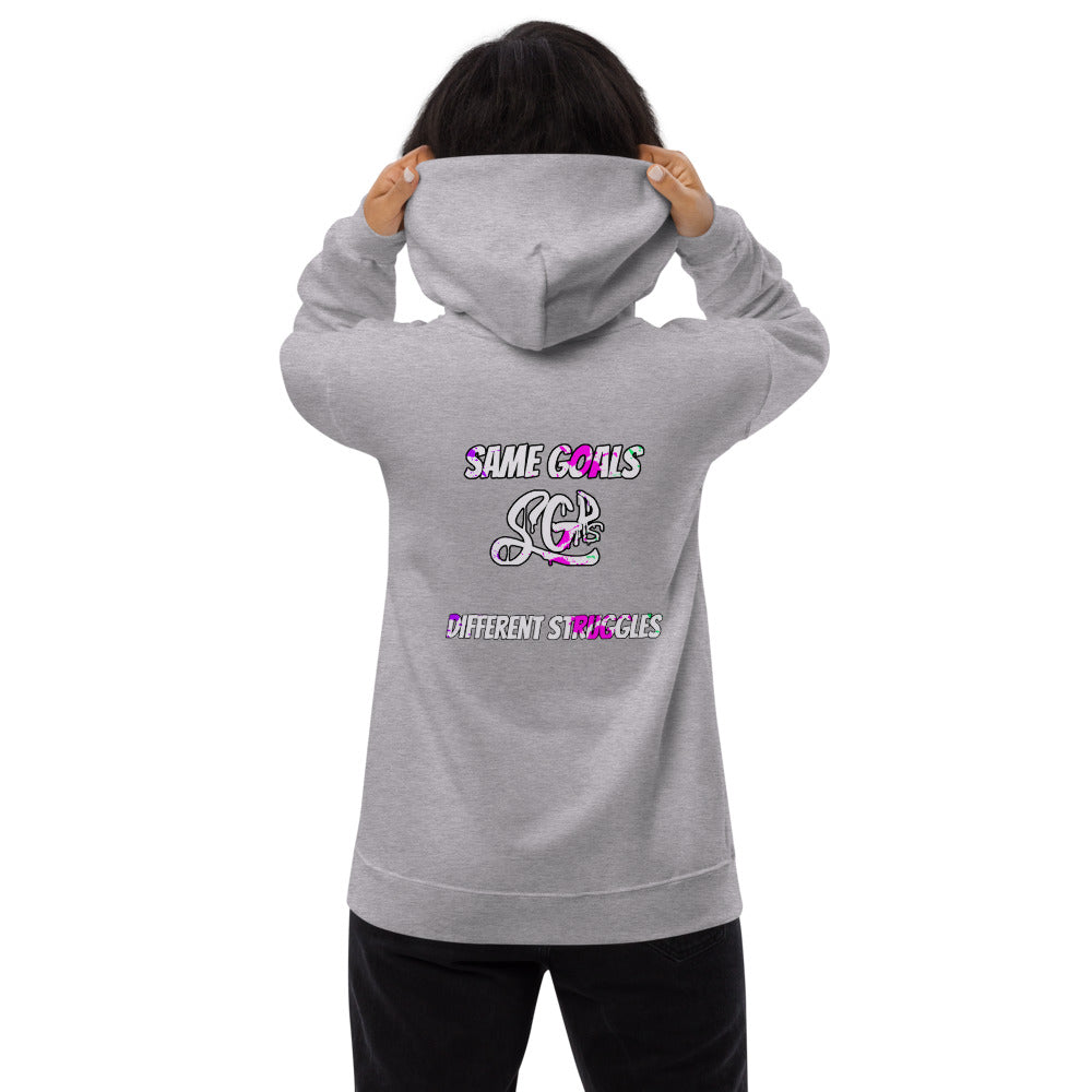Same Goals Different Struggles Women’s hoodie
