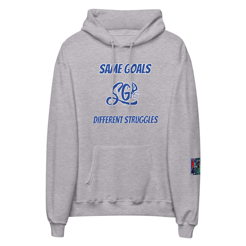 Same Goals Different Struggles Men’s fleece hoodie