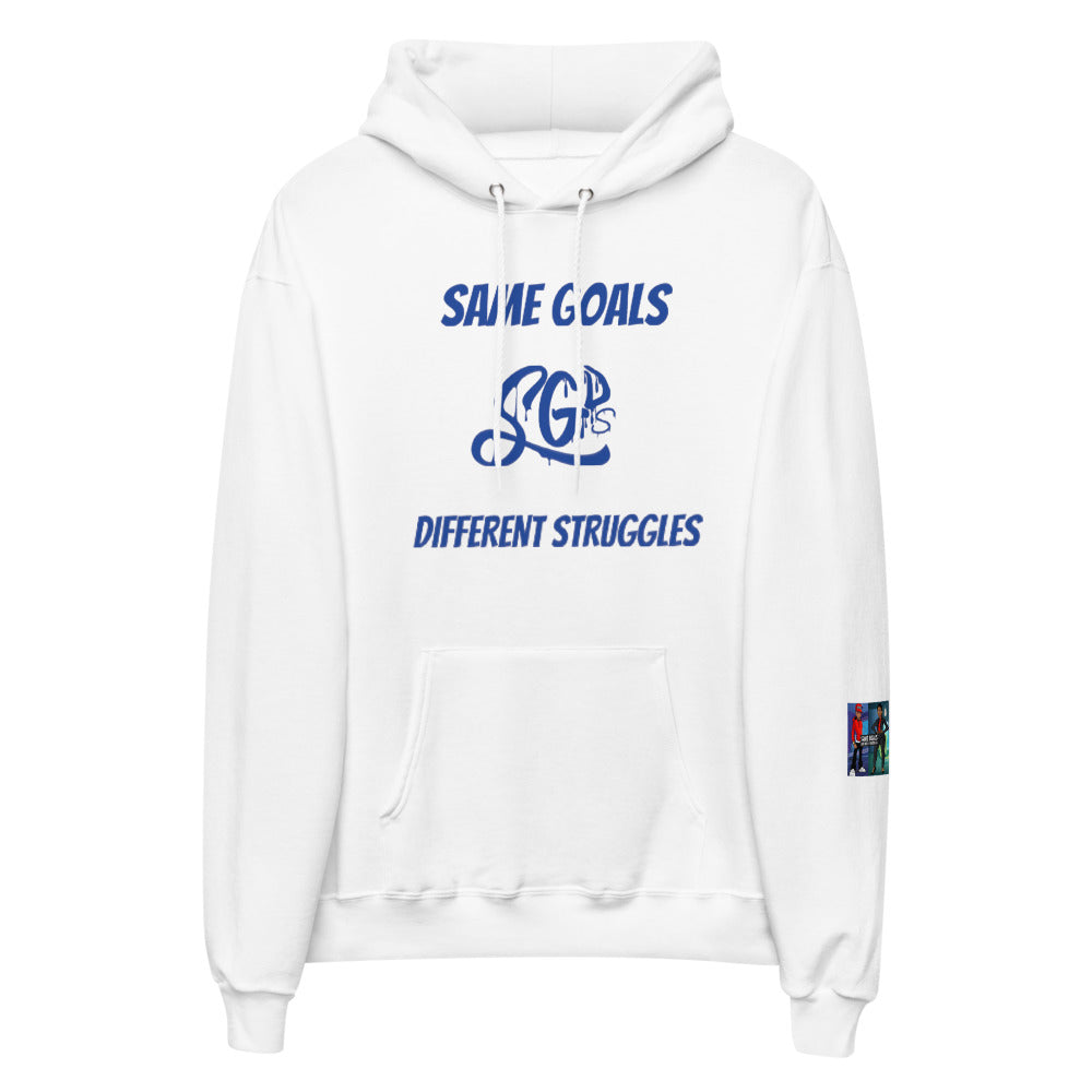 Same Goals Different Struggles Men’s fleece hoodie