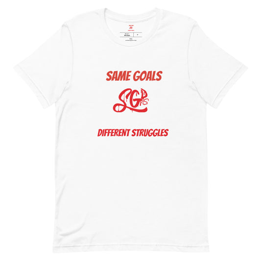 Same Goals Different Struggles Mens T-Shirt